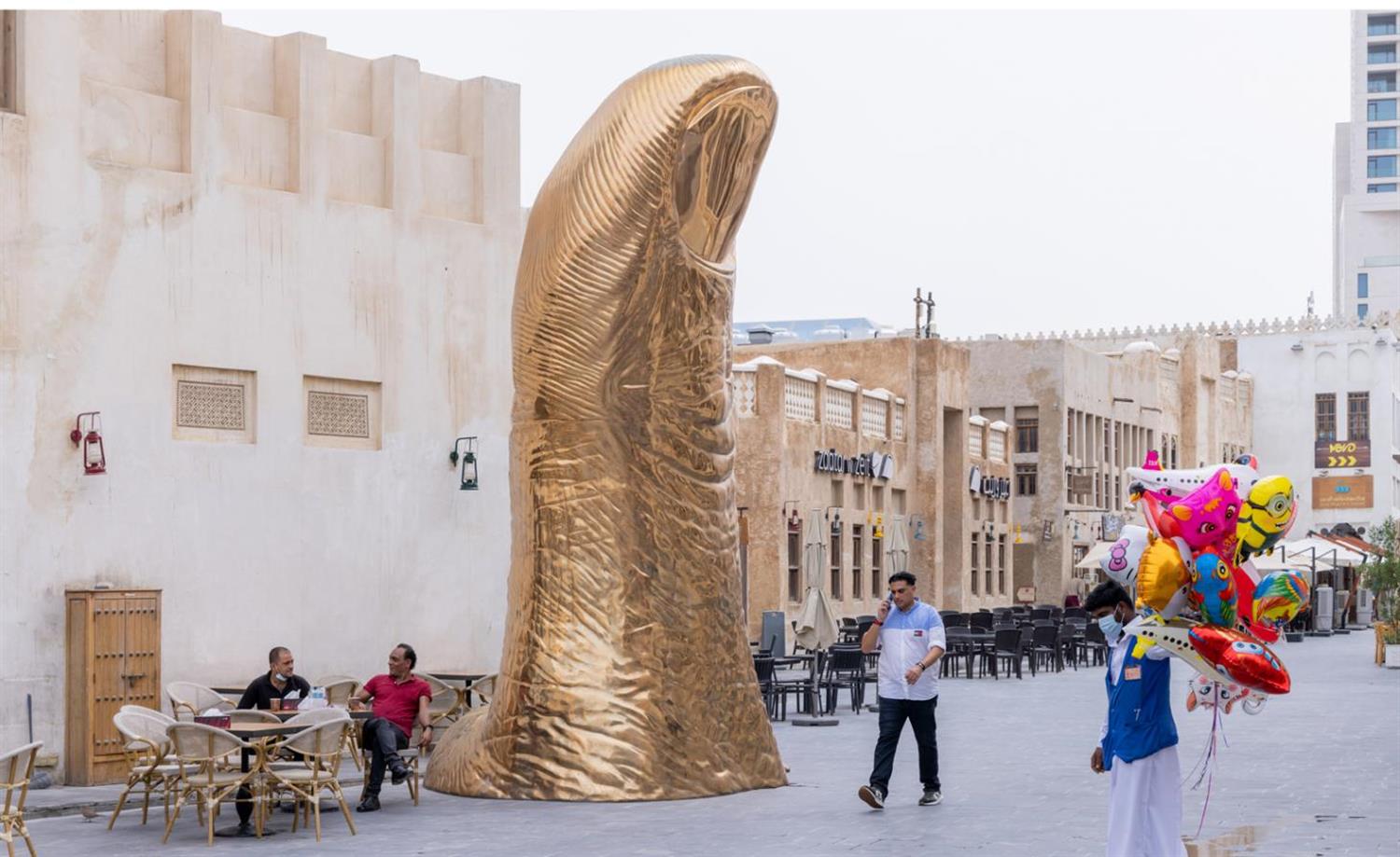 نمایش مجسمه های معروفترین هنرمندان جهان در قطر